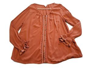 Womens Top Medium Lightweight Long Sleeve Sienna Gauzy Bohemian Sonoma